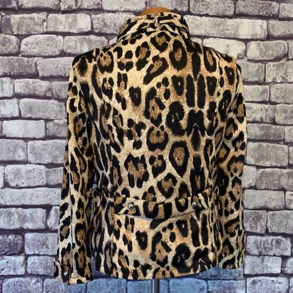 Lisa International Animal Print Jacket Size PS - Picture 8 of 11